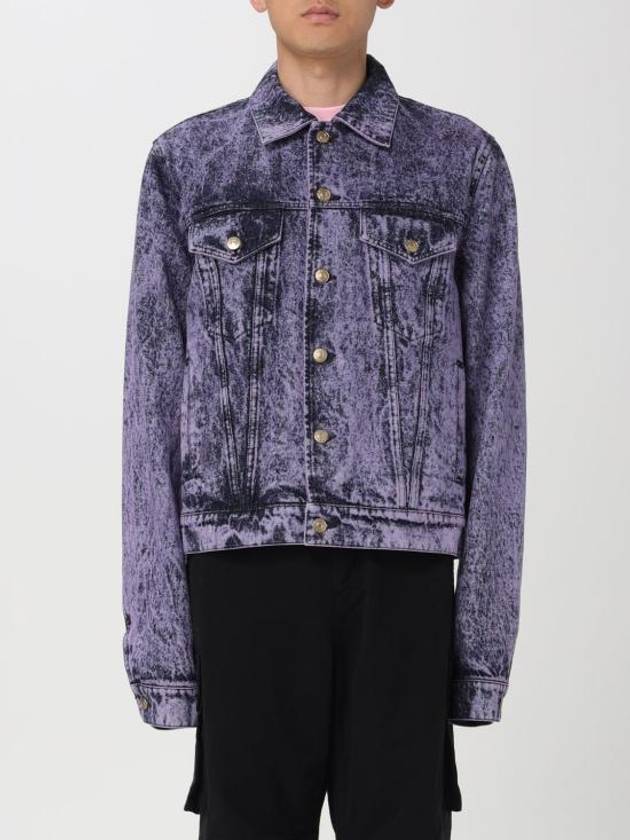 Cotton Denim Jacket Light Orchid - MARNI - BALAAN 1