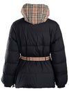 Check Reversible Down Padding Beige Black - BURBERRY - BALAAN 8