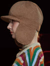 Wool knit trooper hat beige - UNALLOYED - BALAAN 3