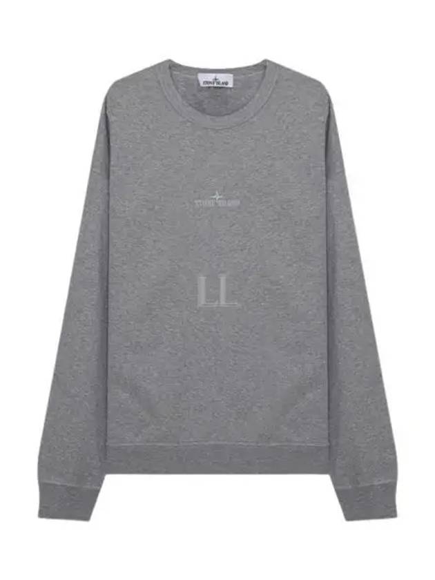 Garment Dyed Cotton Embroidery Logo Sweatshirt Grey - STONE ISLAND - BALAAN 2