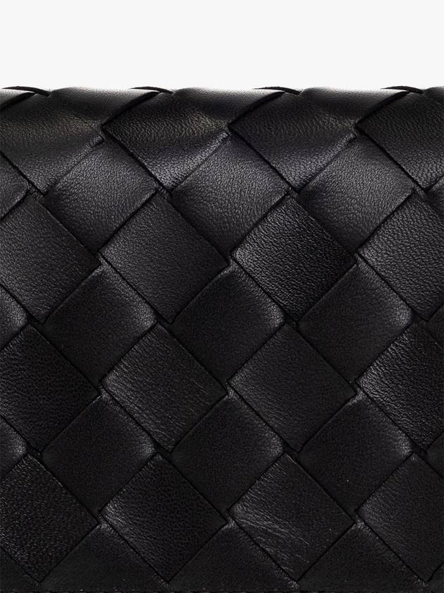 Intrecciato Large Flap Long Wallet Black - BOTTEGA VENETA - BALAAN 6