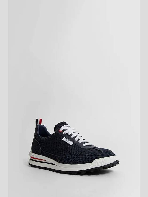 Men's Heavy Athletic Mesh Tech Runner Low Top Sneakers Navy - THOM BROWNE - BALAAN 3