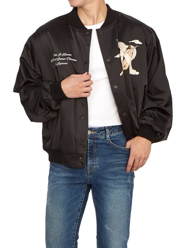 Storms In Heaven Souvenir Bomber Jacket Black - REPRESENT - BALAAN 7