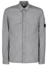 Lens Wappen Pocket Long Sleeve Shirt Griffin Grey - CP COMPANY - BALAAN 2