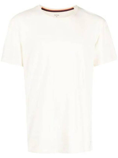 Men's Cotton Short Sleeve T-Shirt Beige - PAUL SMITH - BALAAN 1