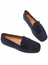 Women's City Gommino Suede Driving Shoes Navy - TOD'S - BALAAN 6