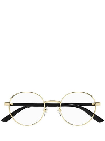 Eyewear Round Frame Eyeglasses Gold - GUCCI - BALAAN 1