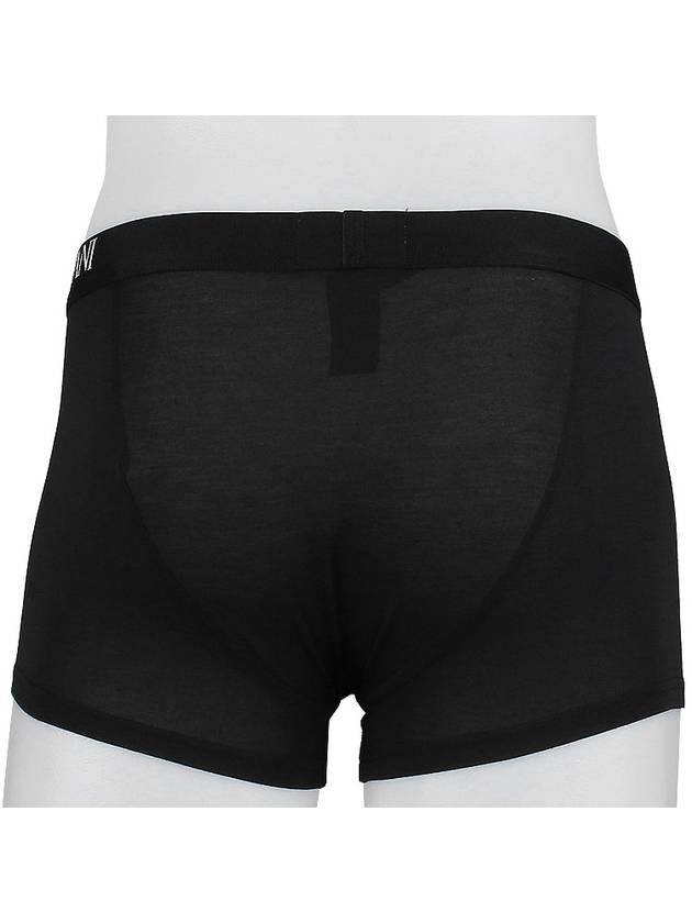 Men's Boxer Trunk Briefs 3 Pack Black - EMPORIO ARMANI - BALAAN 5