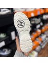 CC logo fabric suede low-top sneakers dark gray - CHANEL - BALAAN 6