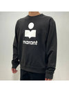 Mikoy Logo Print Sweatshirt Black - ISABEL MARANT - BALAAN 3