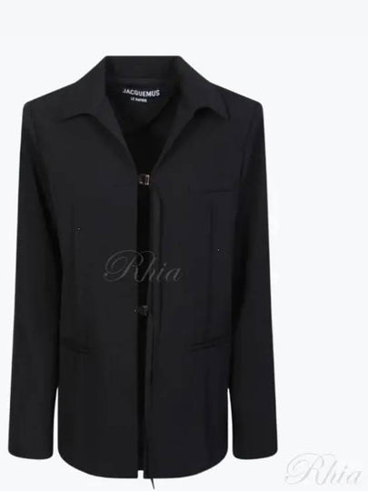 La Veste Amaro Long Strap Jacket Black - JACQUEMUS - BALAAN 2