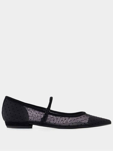 Double T Buckle Mary Jane Ballerinas - Tory Burch - Synthetic - Black - TORY BURCH - BALAAN 1