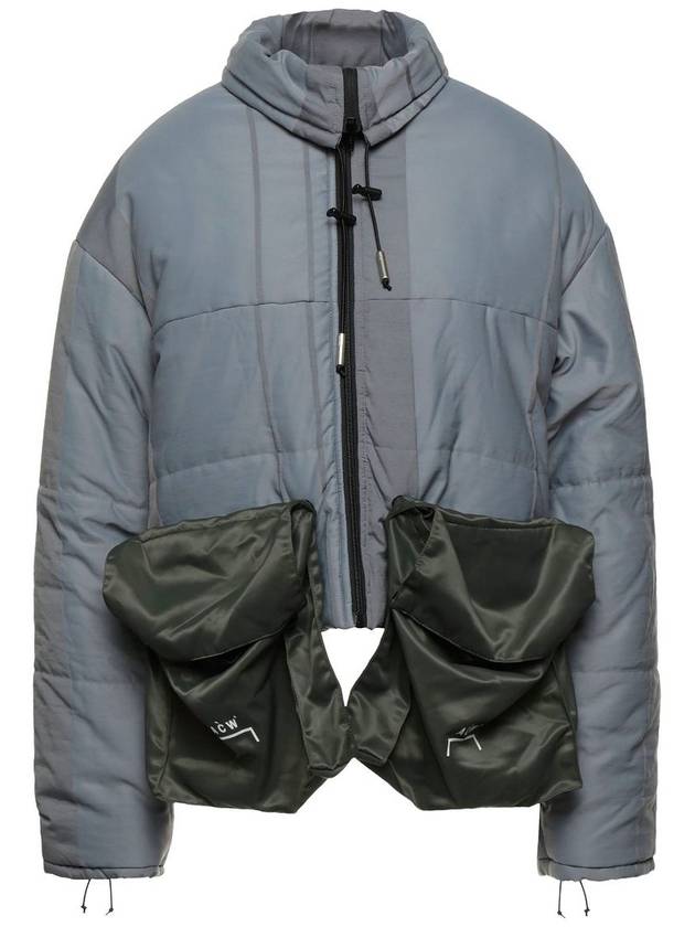 A Cold Wall Puffer Jacket With Detachable Sleeves Slate - A-COLD-WALL - BALAAN 8