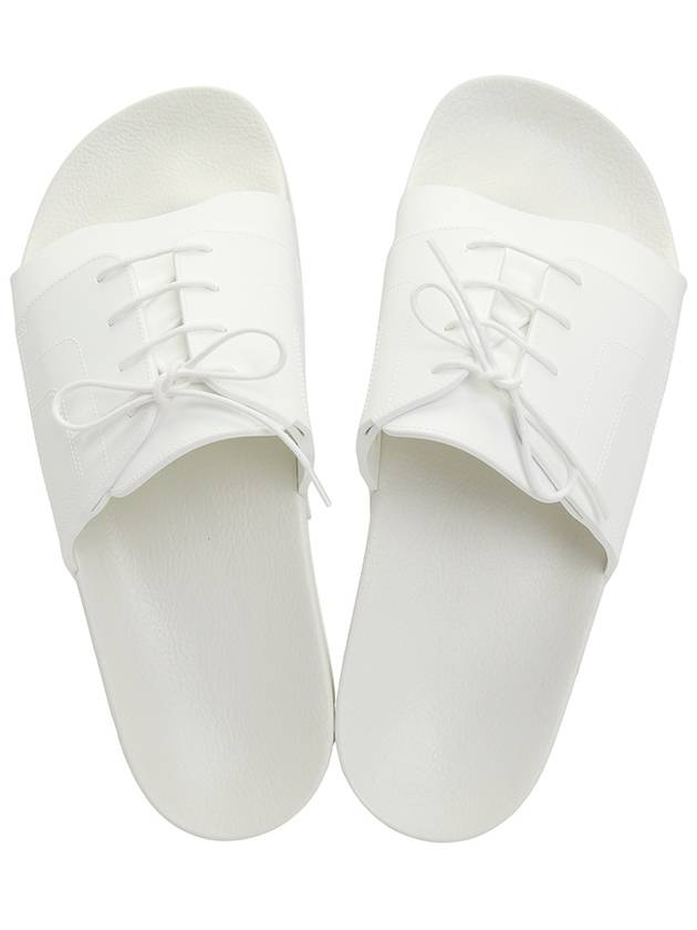 Men's Lace Up Pool Slippers White - MAISON MARGIELA - BALAAN 3