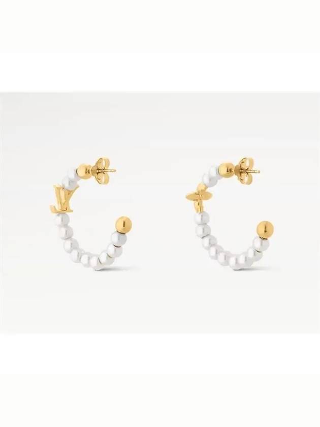 My LV Pearl Earrings Gold White - LOUIS VUITTON - BALAAN 4