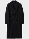 Pencey Tweed Double-Breasted Coat Black - NOIRER - BALAAN 3