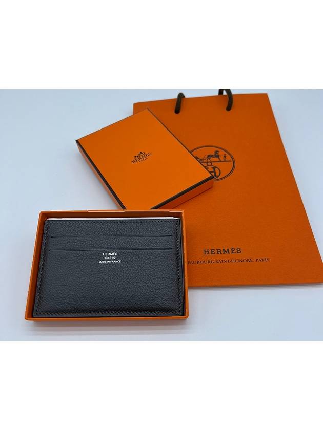 Citizen Twill Card Wallet Vert Bronze - HERMES - BALAAN 4