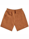 NRG Solo Swoosh Fleece Shorts Brown - NIKE - BALAAN 1