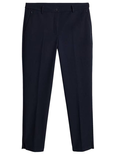 Women's Lei Bonded Fleece Straight Pants Navy - J.LINDEBERG - BALAAN 2