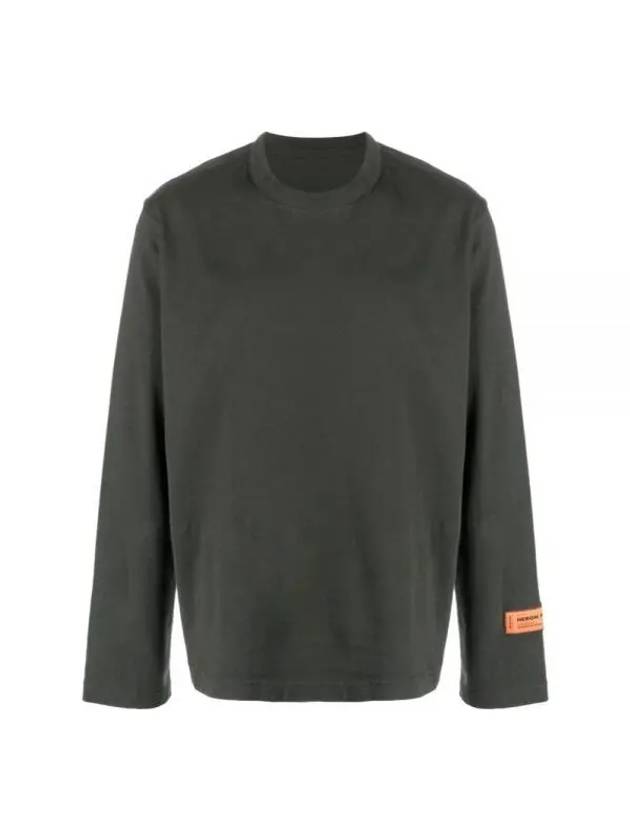 Logo Patch Long Sleeve T-Shirt Grey - HERON PRESTON - BALAAN 1