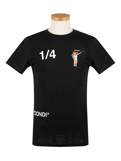 Dondi Short Sleeve T-Shirt Black - OFF WHITE - BALAAN 2