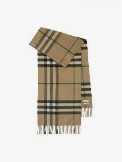 Check Cashmere Scarf Beige - BURBERRY - BALAAN 2