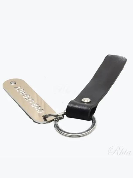 Debossed Logo Leather Key Holder Black - OUR LEGACY - BALAAN 2