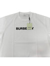 logo print cotton short sleeve t-shirt white - BURBERRY - BALAAN 5