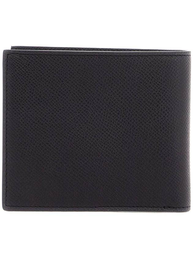 silver TF logo leather halfwallet black - TOM FORD - BALAAN 4