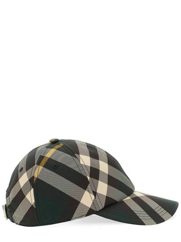 Check pattern ball cap green - BURBERRY - BALAAN 3