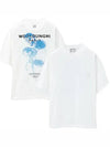 Jellyfish Back Logo Cotton Short Sleeve T-Shirt White - WOOYOUNGMI - BALAAN 2