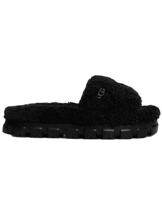 Women's Cozetta Curly Slippers Black - UGG - BALAAN 1