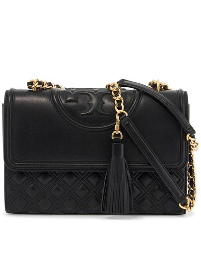 Fleming Convertible Shoulder Bag Black - TORY BURCH - BALAAN 2