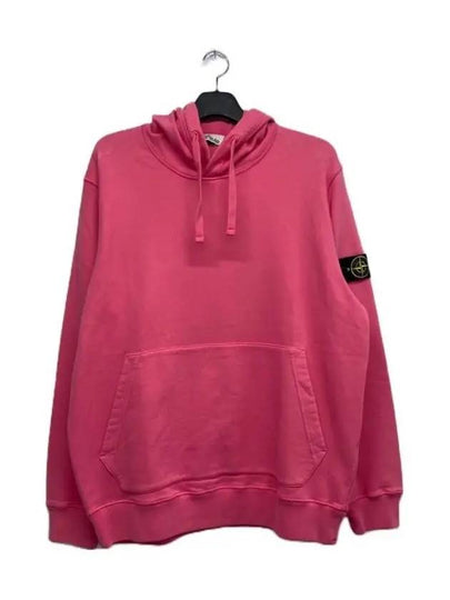 Wappen Patch Cotton Fleece Hoodie Pink - STONE ISLAND - BALAAN 2