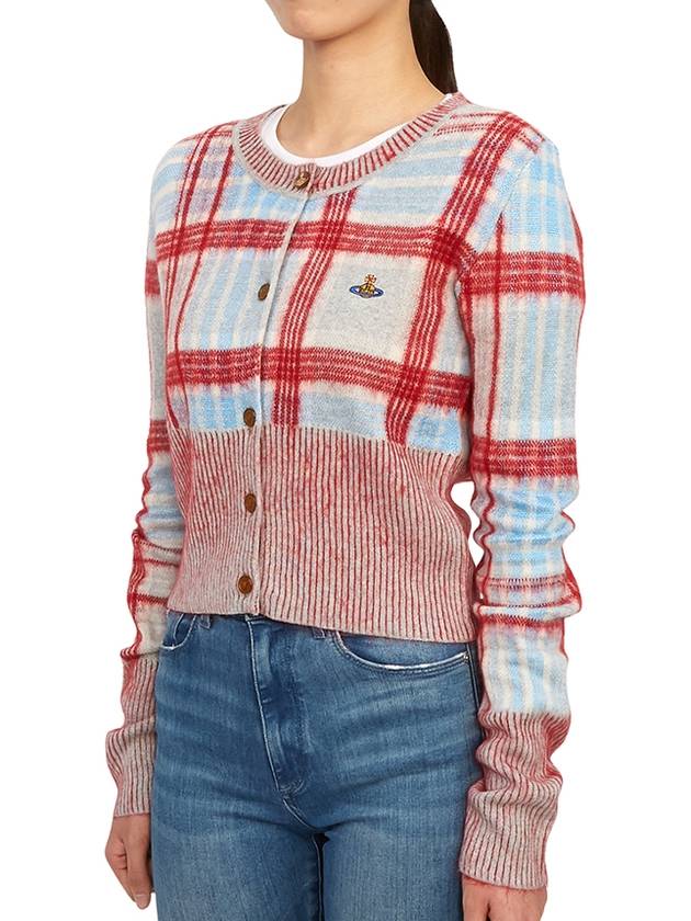 cardigan MADRAS CARDI 18030037 K002N O104 Madras - VIVIENNE WESTWOOD - BALAAN 6