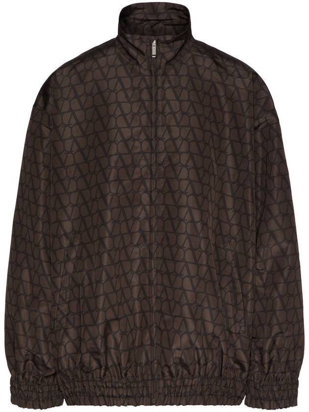 Iconography Printing High Neck Jacket Brown - VALENTINO - BALAAN 2