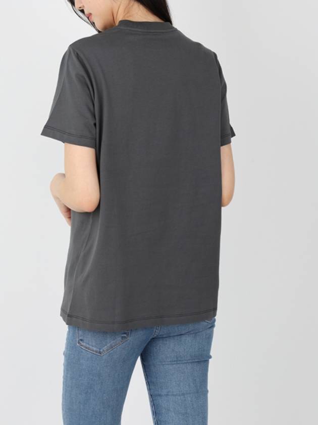 Strawberry Short Sleeve T-Shirt Ash Grey - GANNI - BALAAN 4