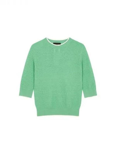 Women s color combination hem whole garment knit green 271596 - EMPORIO ARMANI - BALAAN 1