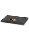 Gancini Card Wallet Black - SALVATORE FERRAGAMO - BALAAN 4