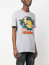 Logo Print Short Sleeve T-Shirt Grey - DSQUARED2 - BALAAN 4