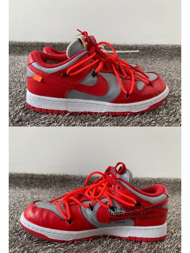 X Off White Dunk Low University Red 6 5 255 - NIKE - BALAAN 5