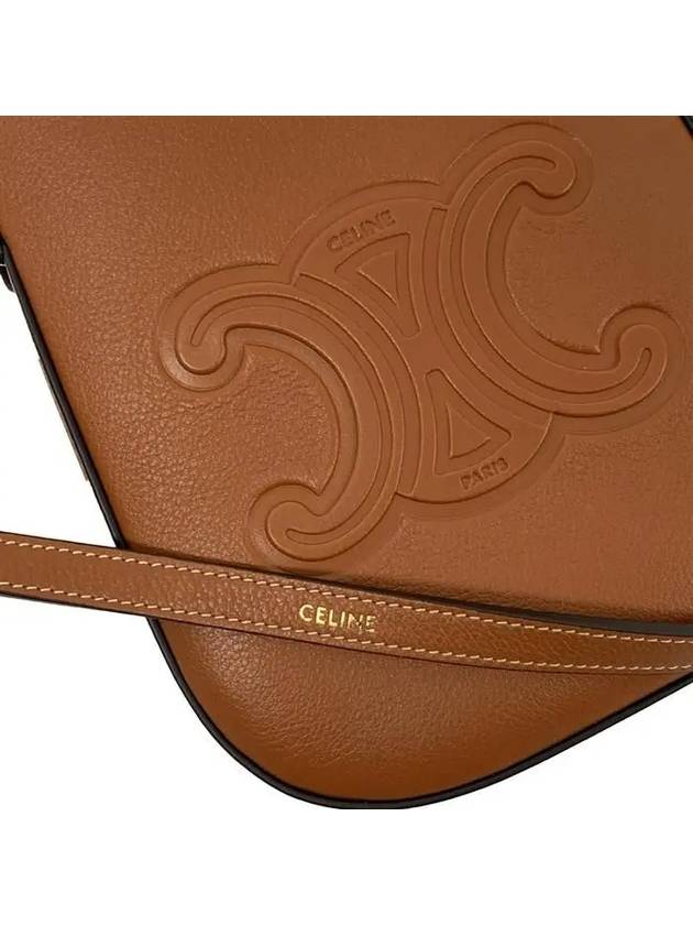 Heloise Supple Calfskin Phone Pouch Cross Bag Tan - CELINE - BALAAN 7