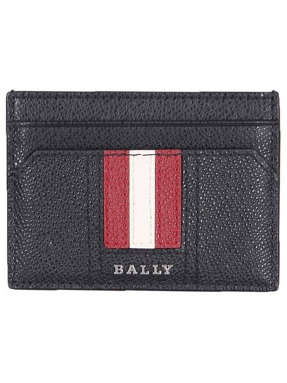 Logo Leather Card Wallet Black - BALLY - BALAAN 2