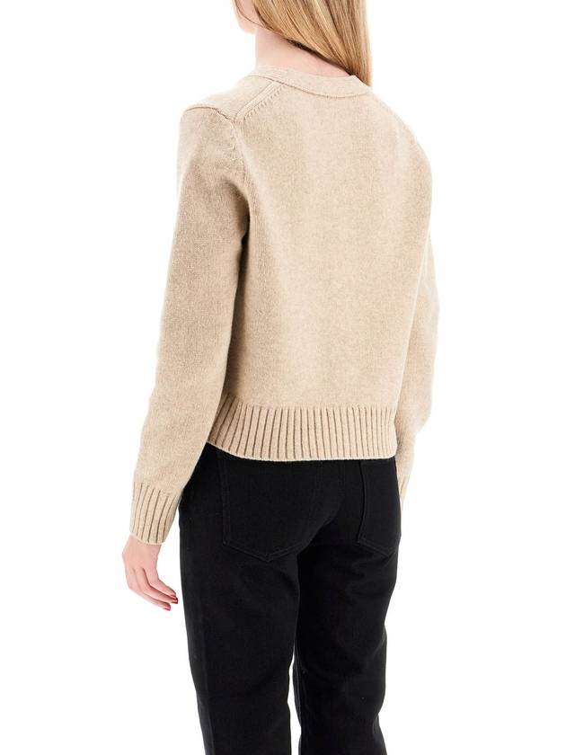 short wool cardigan for women - TORY BURCH - BALAAN 3