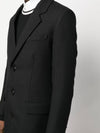 Men's Virgin Wool Single Coat Black - AMI - BALAAN 3