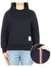 Center Back RWB Stripe Classic Loopback Crewneck Sweatshirt Navy - THOM BROWNE - BALAAN 2