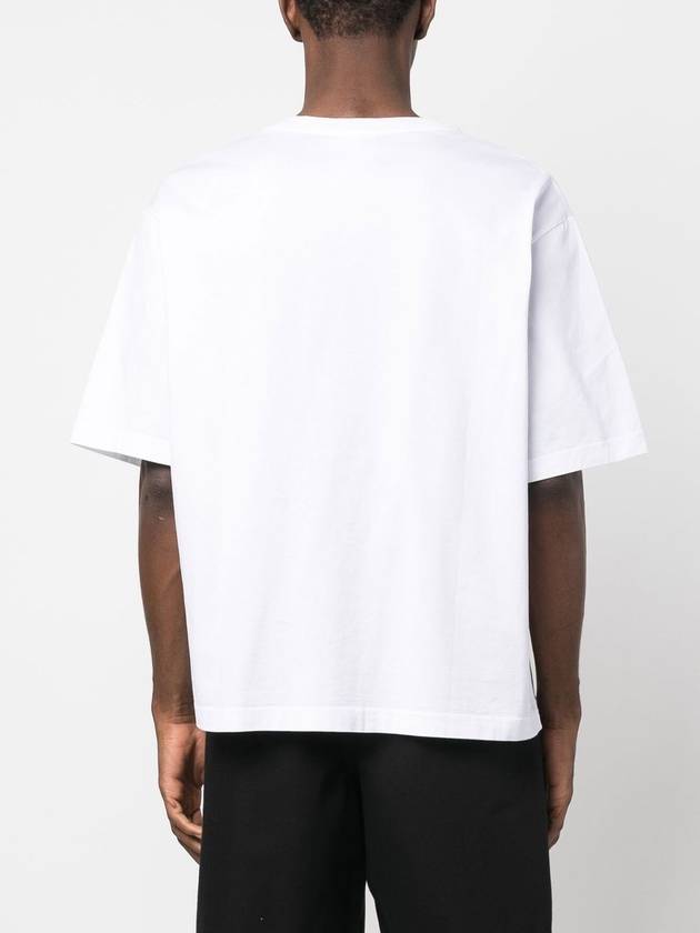 Pink Label Crew Neck Short Sleeve T-Shirt White - ACNE STUDIOS - BALAAN 3