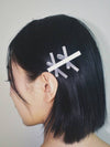 AMONG RIBBON HAIR PIN WHITE Ribbon Clip Clamp Pin - USITE - BALAAN 2