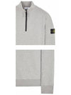 Wappen Patch Half Zip-up Sweatshirt Melange Grey - STONE ISLAND - BALAAN 6