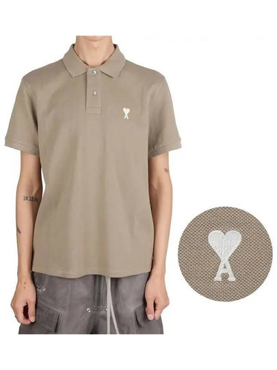 Logo Cotton Polo Shirt Laurel - AMI - BALAAN 2